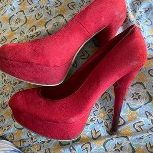 Brash Red 5”heels